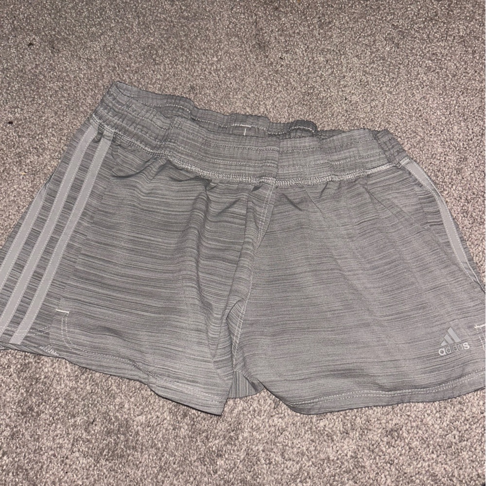 Adidas Heather Gray Athletic Shorts